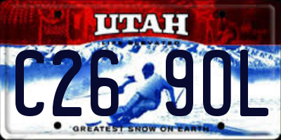 UT license plate C269OL