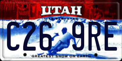 UT license plate C269RE
