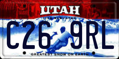 UT license plate C269RL
