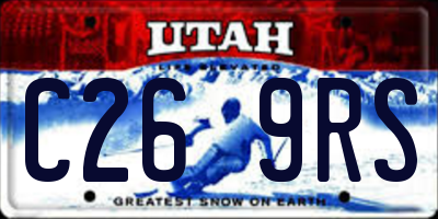 UT license plate C269RS