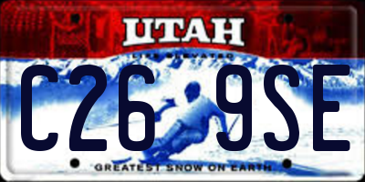 UT license plate C269SE