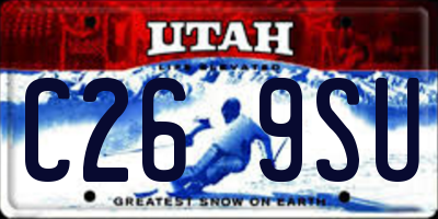 UT license plate C269SU