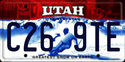 UT license plate C269TE