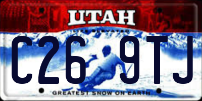 UT license plate C269TJ