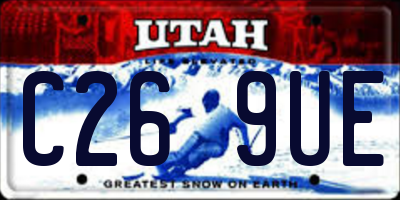 UT license plate C269UE