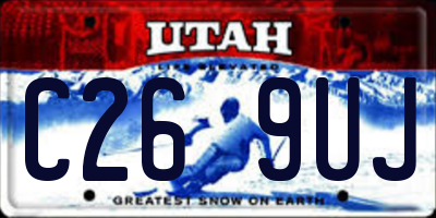 UT license plate C269UJ