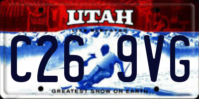 UT license plate C269VG