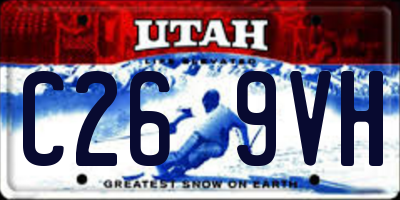 UT license plate C269VH