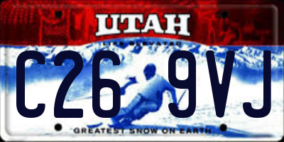 UT license plate C269VJ