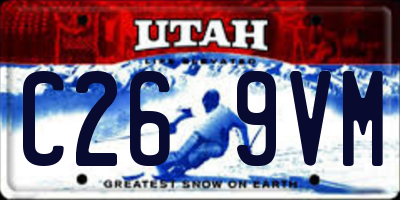 UT license plate C269VM