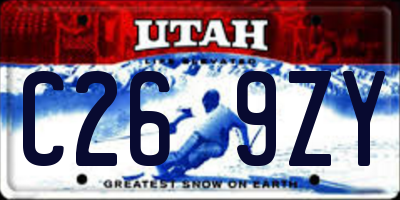UT license plate C269ZY
