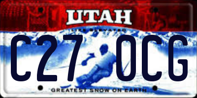 UT license plate C270CG