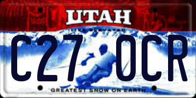 UT license plate C270CR