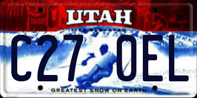 UT license plate C270EL