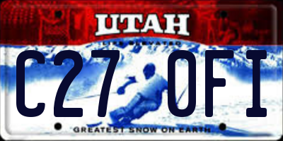 UT license plate C270FI