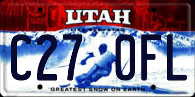 UT license plate C270FL