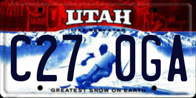 UT license plate C270GA
