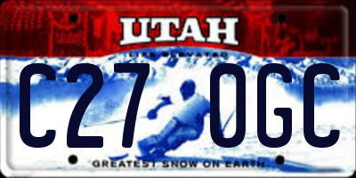 UT license plate C270GC