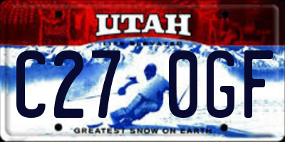 UT license plate C270GF