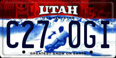 UT license plate C270GI