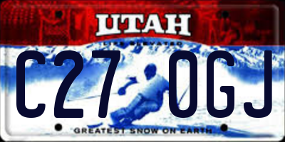 UT license plate C270GJ