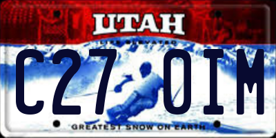 UT license plate C270IM