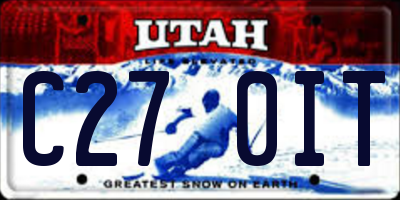 UT license plate C270IT