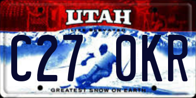 UT license plate C270KR