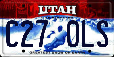 UT license plate C270LS