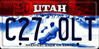 UT license plate C270LT