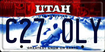 UT license plate C270LY