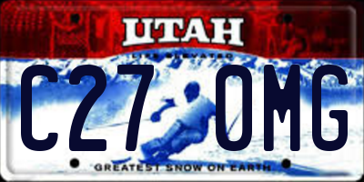 UT license plate C270MG