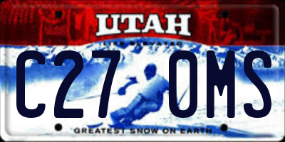 UT license plate C270MS