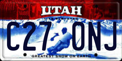 UT license plate C270NJ