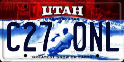 UT license plate C270NL