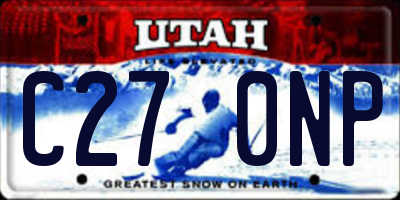 UT license plate C270NP