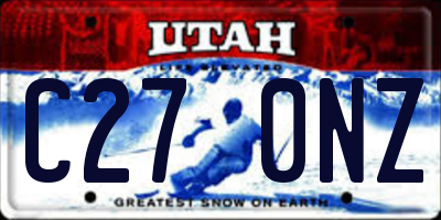 UT license plate C270NZ