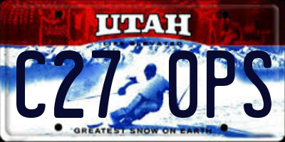UT license plate C270PS