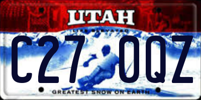 UT license plate C270QZ