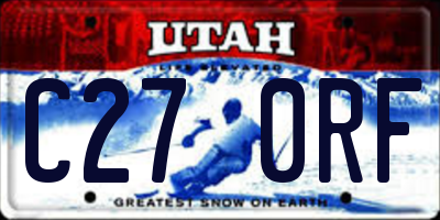 UT license plate C270RF