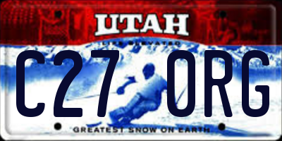 UT license plate C270RG