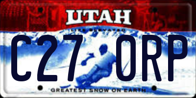 UT license plate C270RP