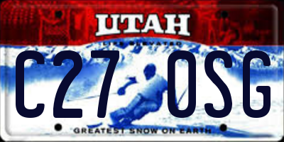 UT license plate C270SG