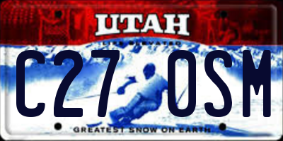 UT license plate C270SM