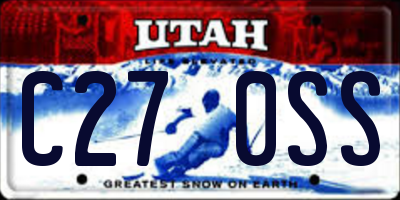 UT license plate C270SS