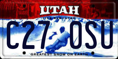 UT license plate C270SU