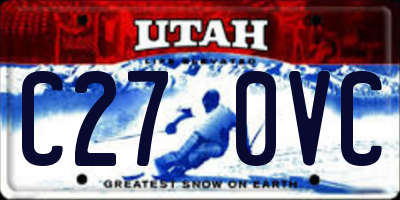UT license plate C270VC