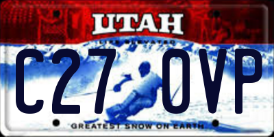 UT license plate C270VP