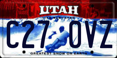 UT license plate C270VZ