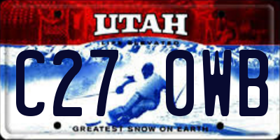 UT license plate C270WB